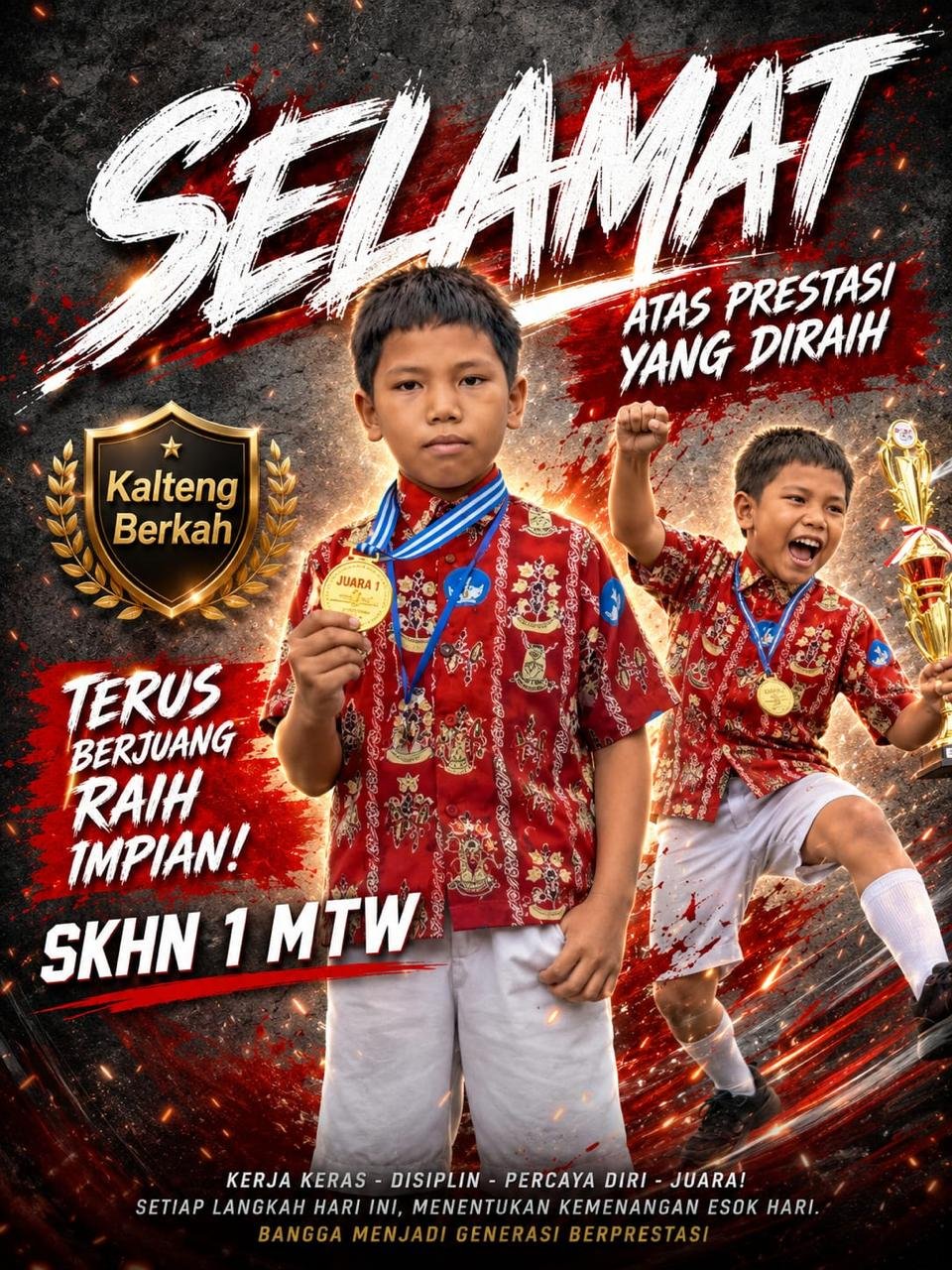 Juara 1 Mewarnai FL3SN Tingkat SDLB